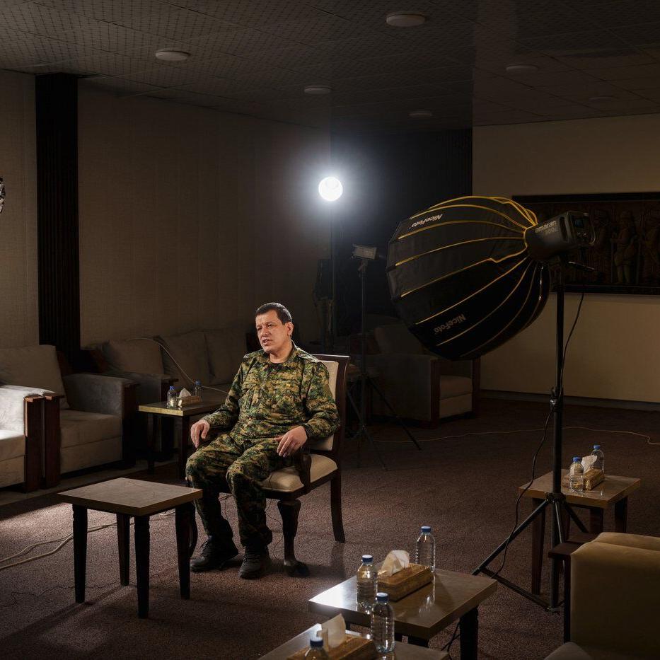 US-backed commander says his Kurdish-led group wants a secular and civil state in post-Assad Syria